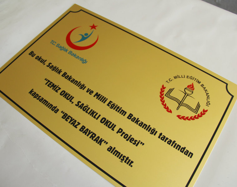 pirinç etiket imalatı