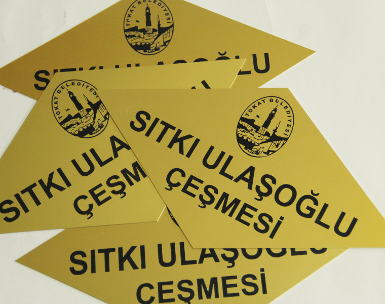 pirinç etiket imalatı